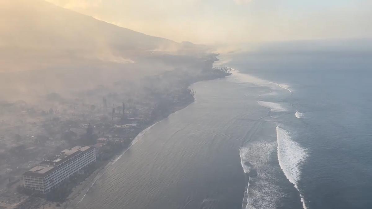 Incendios en la isla de Maui, en Hawái