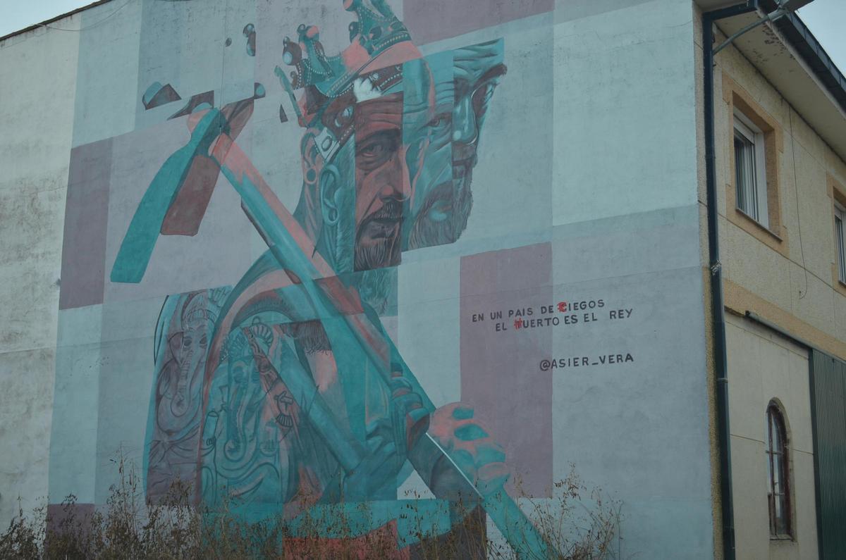 Uno de los murales que puede observarse en La Torre del Valle.