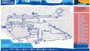 Recorrido de la Zurich Maratón de Barcelona 2025