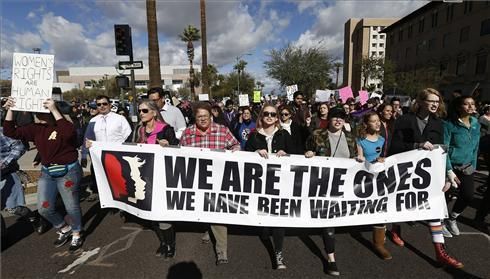 Marcha feminista contra Trump