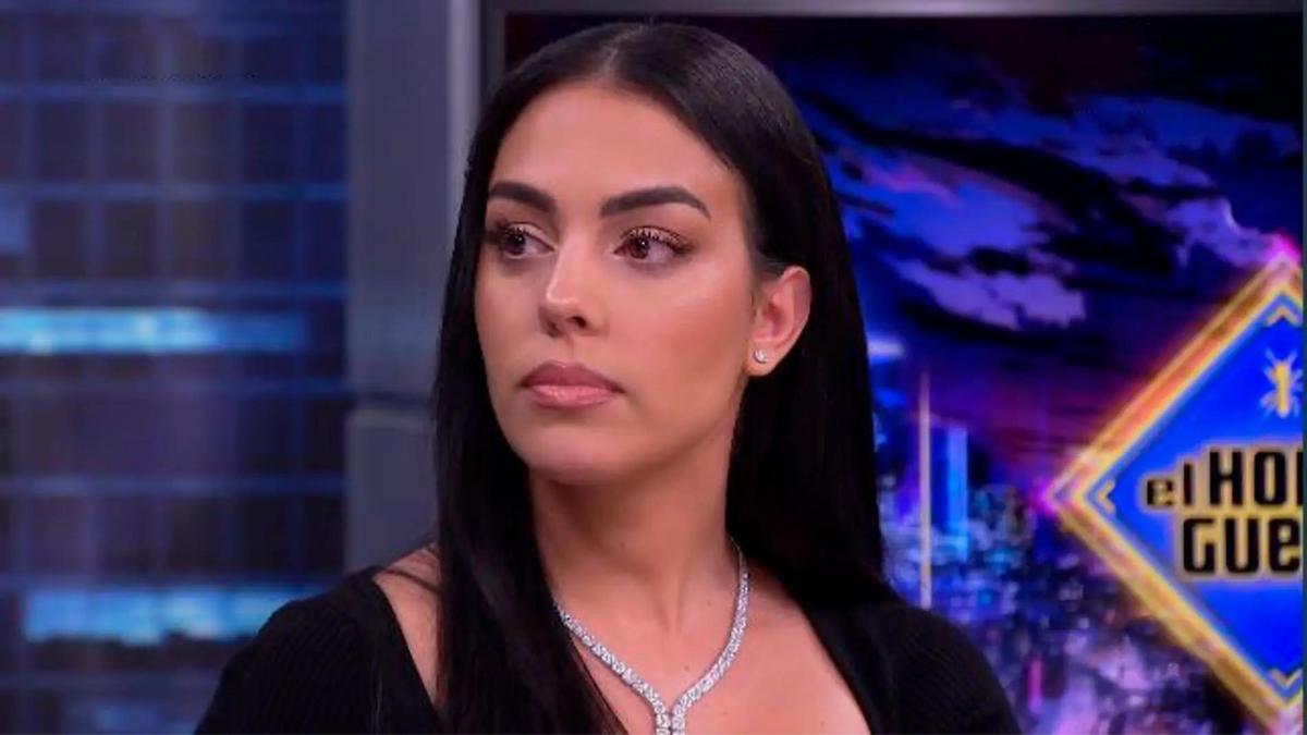 Georgina Rodríguez durante su visita a 'El Hormiguero'