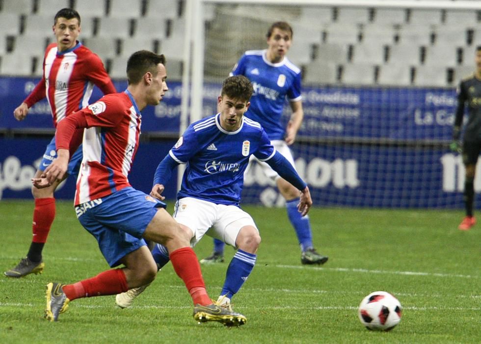 Derbi de filiales entre el Oviedo y el Sporting B