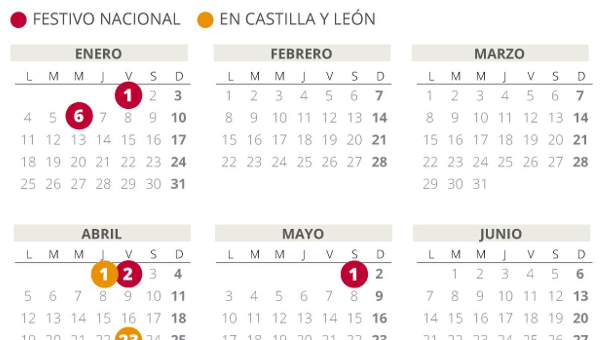 Calendario laboral Castilla y León 2021