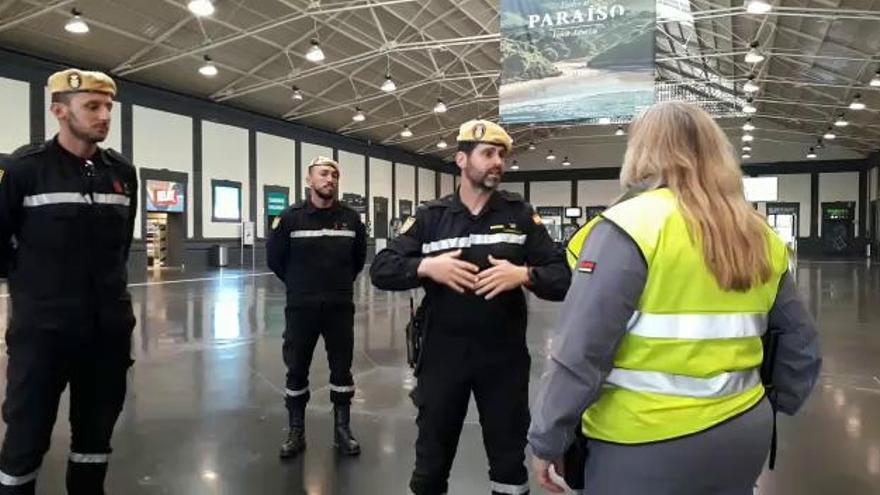 La UME comienza a trabajar en la estación de trenes de Alicante