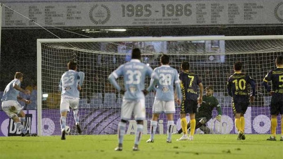 Así marcó Guidetti el primer gol del partido