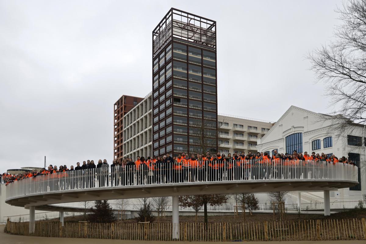 French President Macron inaugurates the Paris 2024 Olympic village in Saint-Denis