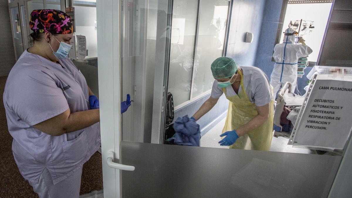 La UCI del Hospital de Sant Joan en mayo de 2020