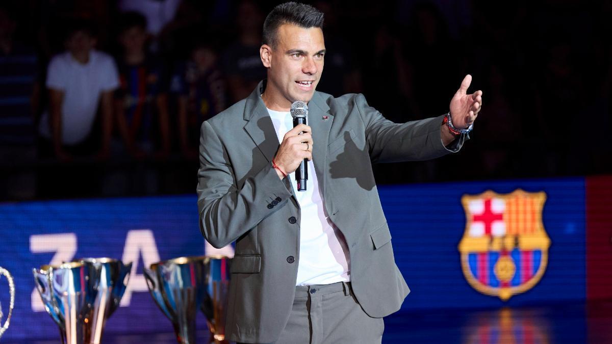 Sergio Lozano, el día de la retirada de su camiseta