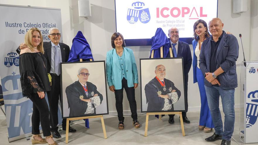 Nuevas incorporaciones en la galería de retratos del colegio de procuradores de Alicante