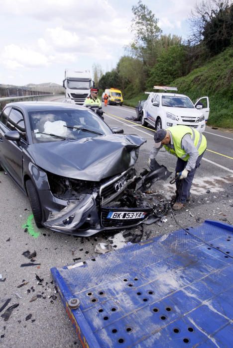 L''accident ha obligat a tallar la C-35 durant una estona