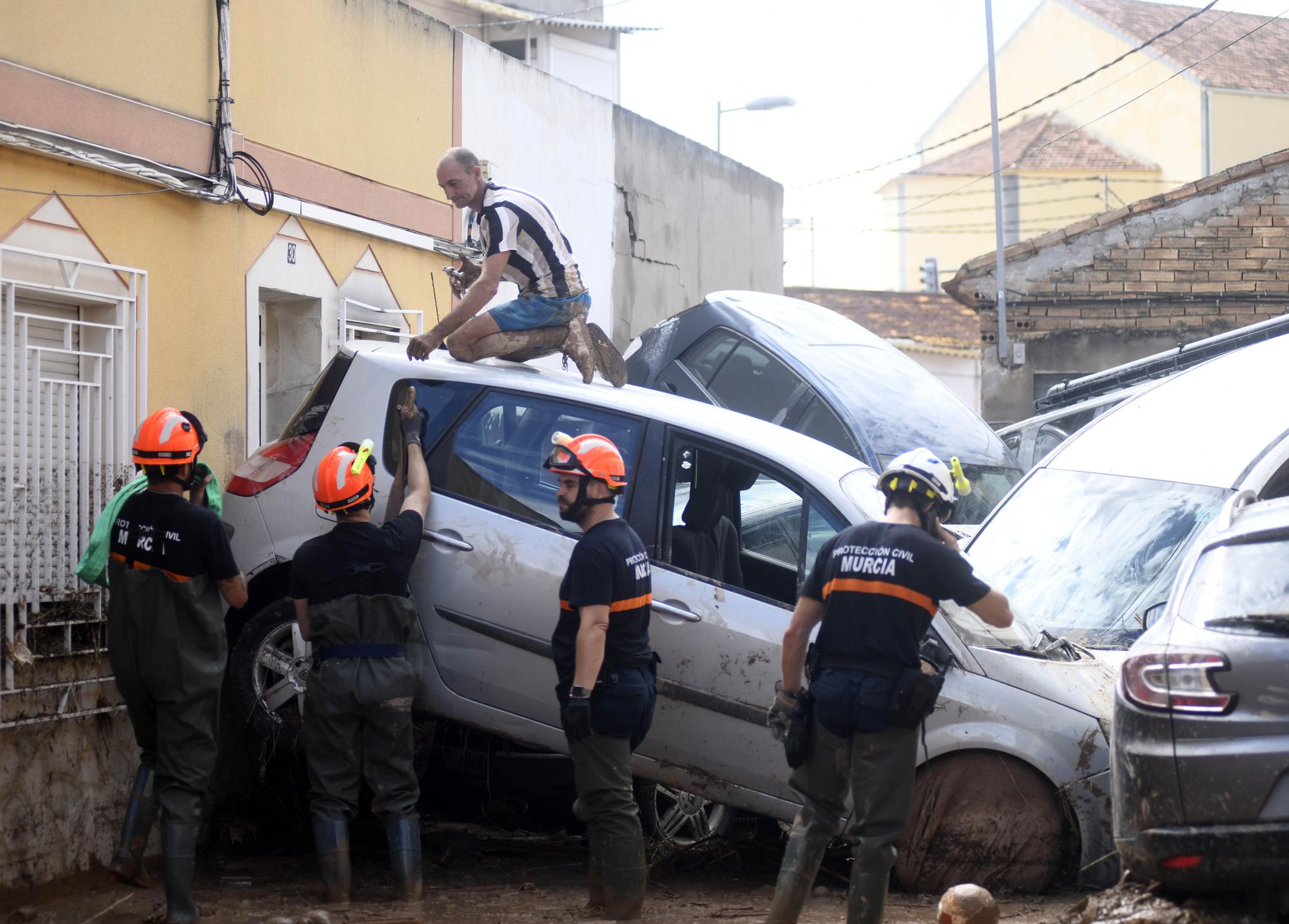 Los estragos del temporal en Javalí Viejo, en imágenes