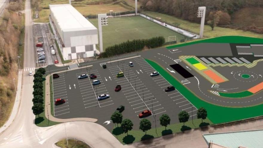 Una reproducción infográfica del aparcamiento que se construirá en El Bayu. | LNE