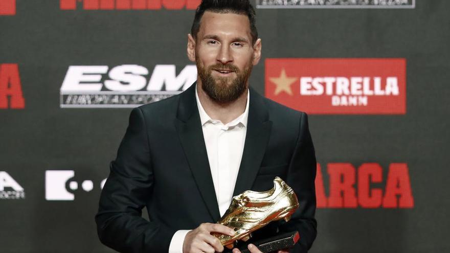Messi rep la sisena bota d&#039;or:  &quot;Sense els meus companys no n&#039;hauria aconseguit ni una&quot;