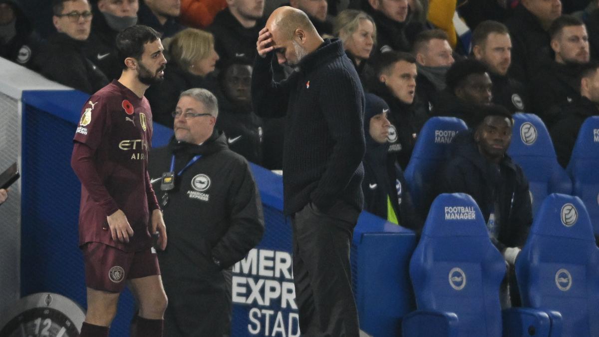 El City se hunde en Brighton con la cuarta derrota consecutiva