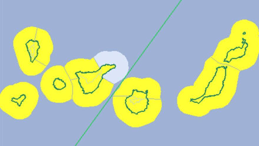 Avisos activos en Canarias para este jueves.