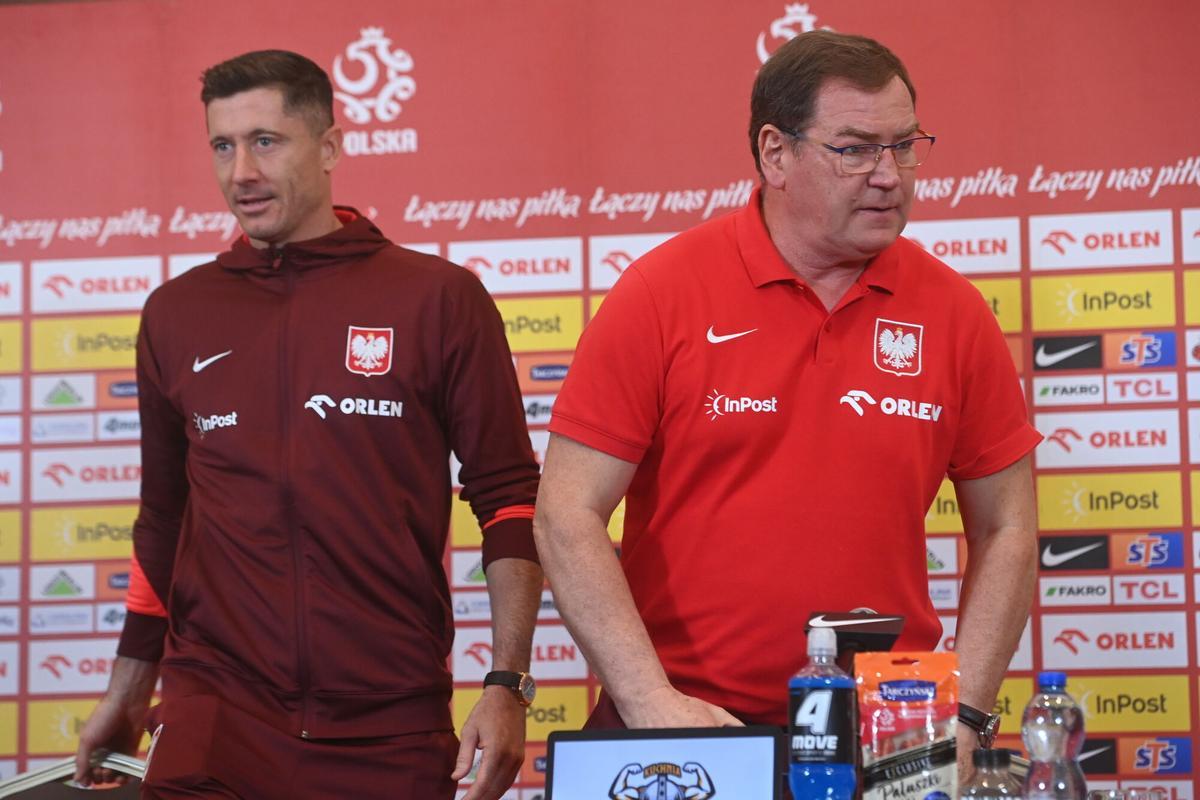 La rueda de prensa de Robert Lewandowski y Jan Urban