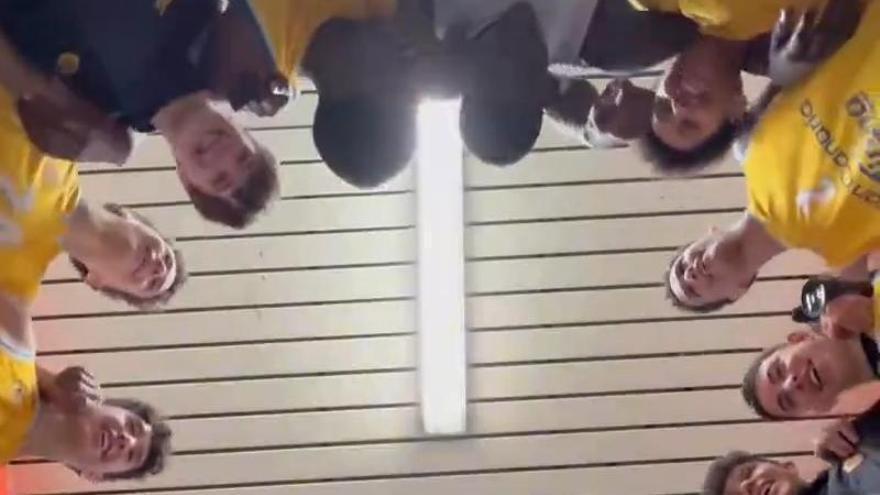 Así celebra el CB Gran Canaria el bronze tras tumbar al Barça en la Minicopa