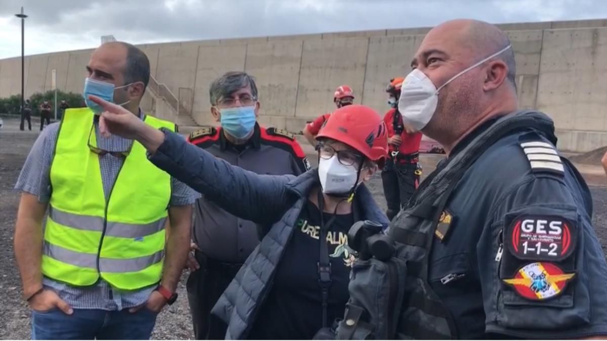 Continúan los rastreos en la zona del desprendimiento de La Gomera