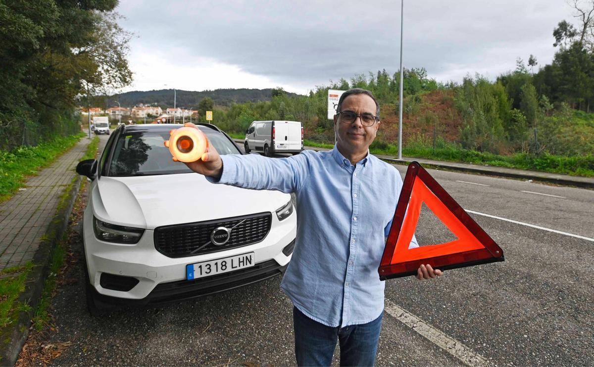 Conductores gallegos que ya usan la baliza V-16