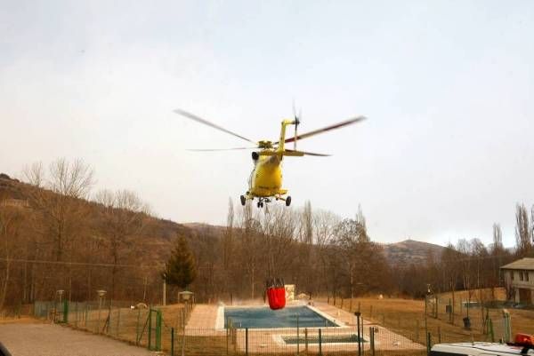 Imágenes del incendio en la Ribagorza