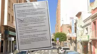 Lío de vecinos en un edificio de Castellón | "A todos los cerdos: nos haríais un gran favor yéndoos a vivir a una piara"