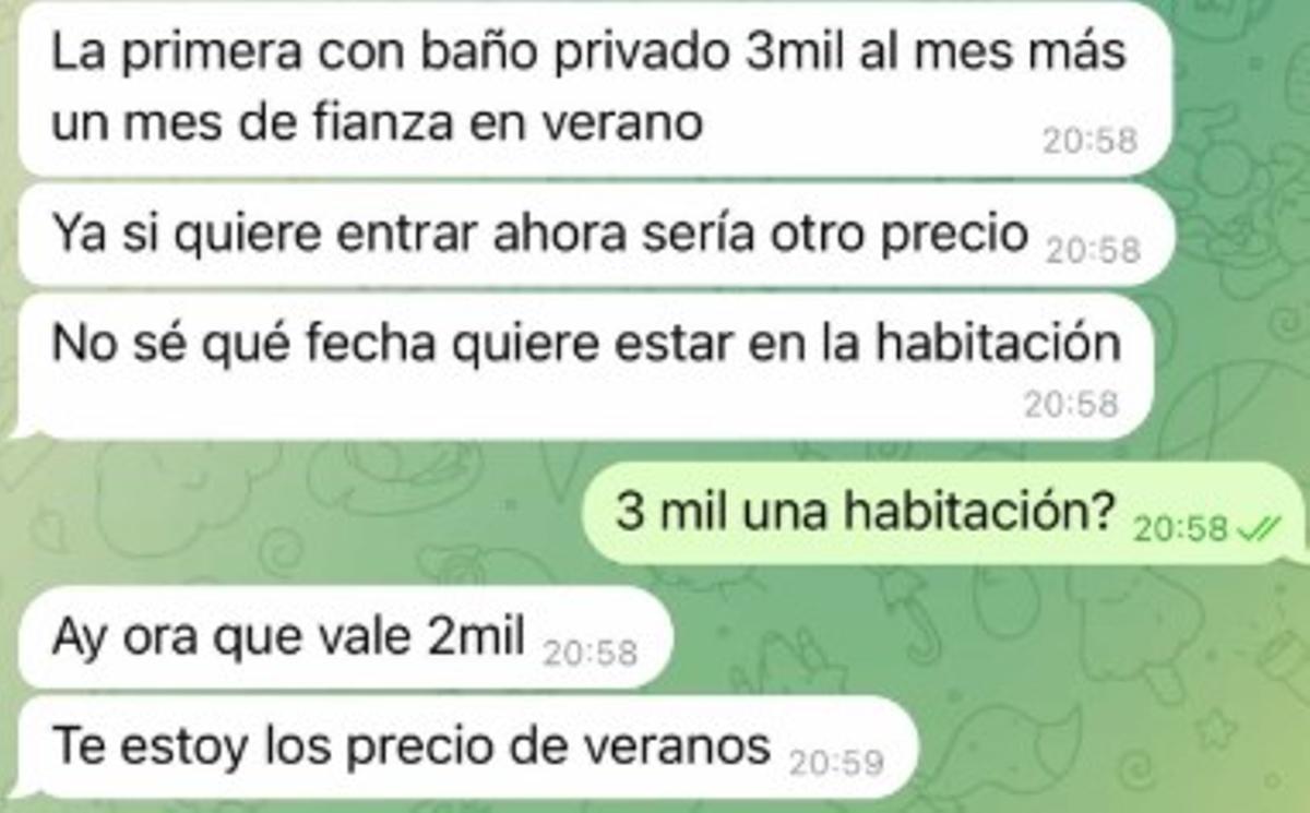 Conversación en Telegram