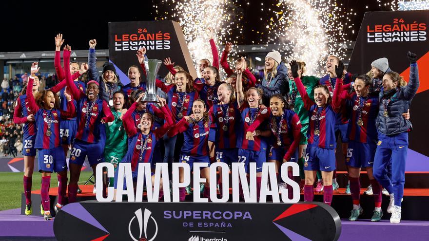 Un Barça con magia se proclama campeón de la Supercopa (7-0)