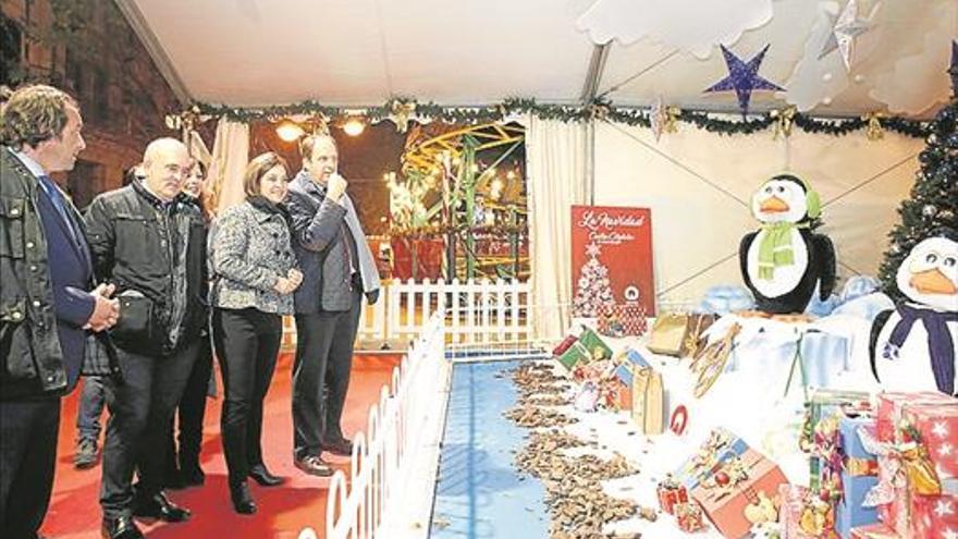Los comerciantes promueven la Ciudad de la Navidad en el centro
