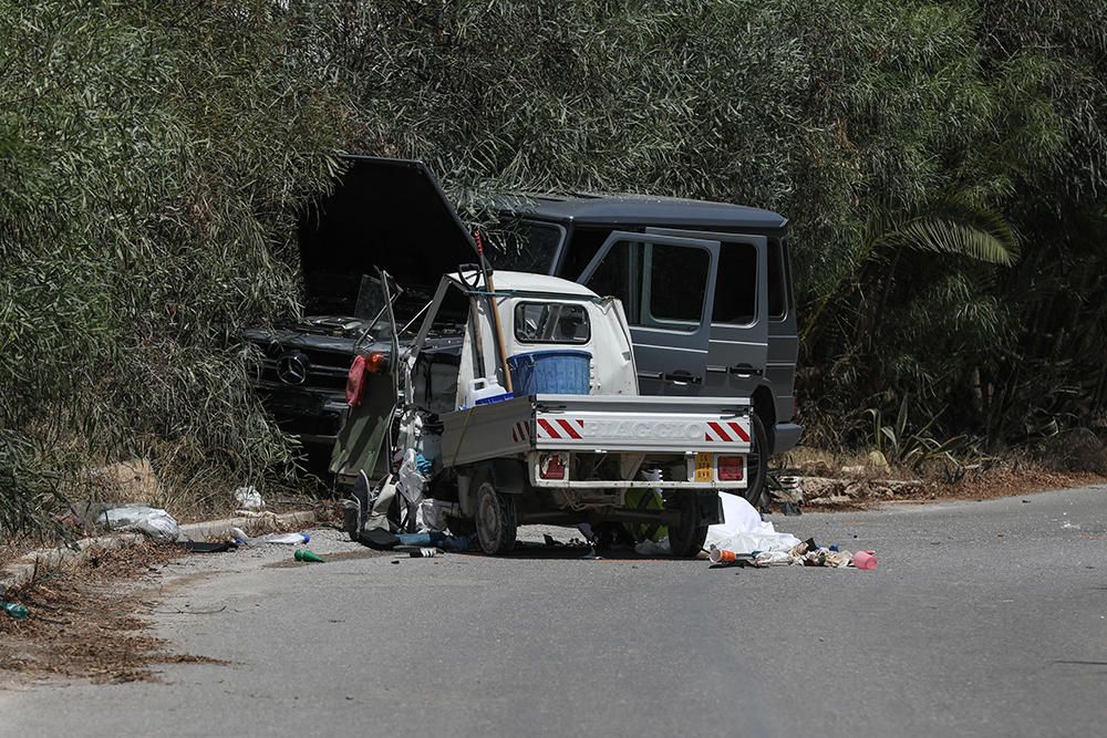 Un todoterreno embiste un motocarro