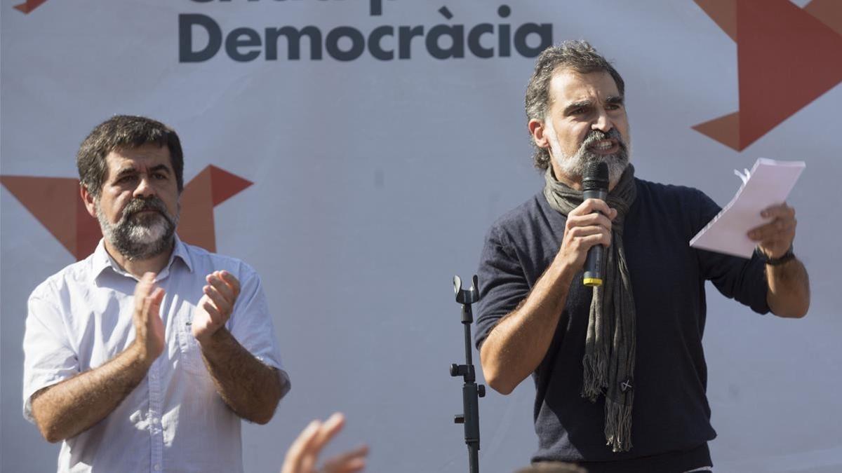 Jordi Cuixart y Jordi Sanchez