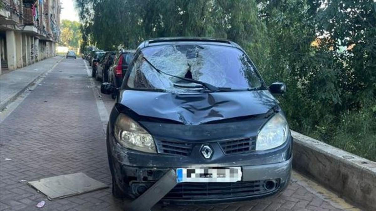 Imagen del vehículo que ocasionó el accidente.