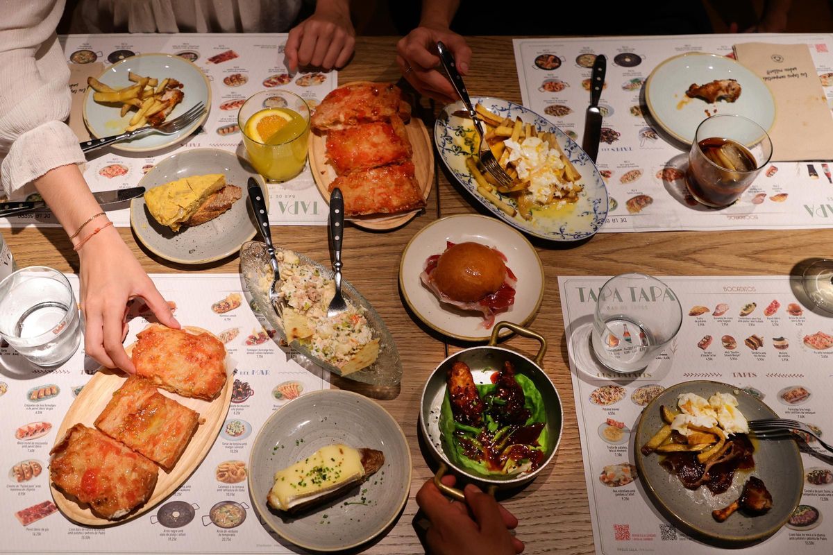 Algunos platillos y tapas.