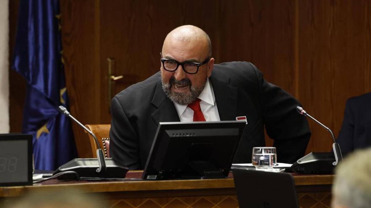 Imagen de archivo de Koldo García durante su comparecencia en la comisión de investigación del Senado