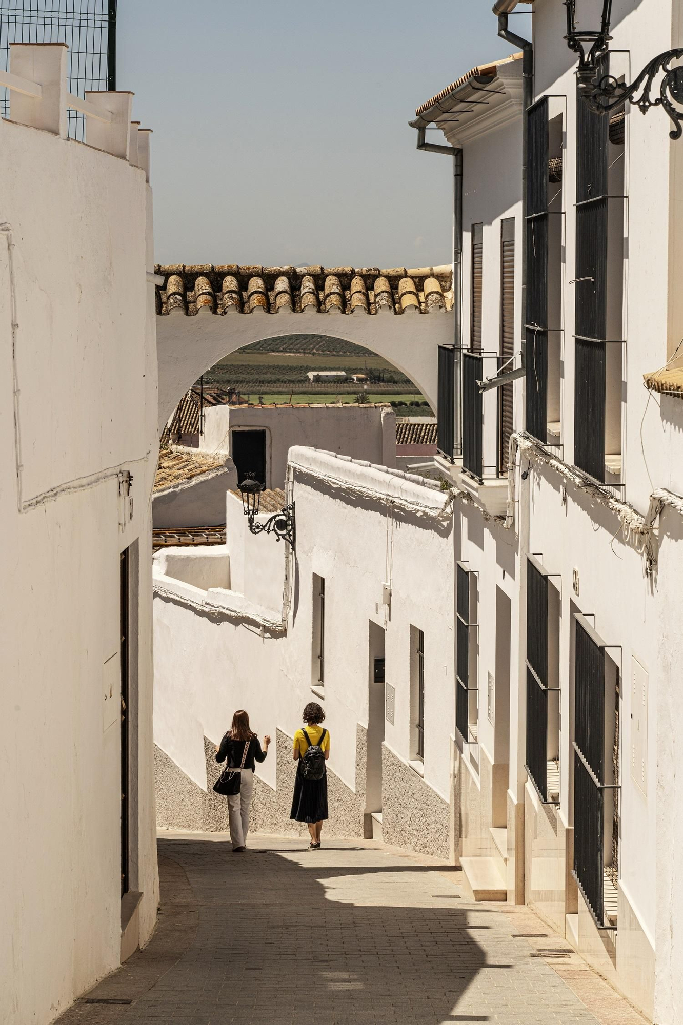 Bajando desde la Colegiata de Osuna por la calle San Antón.