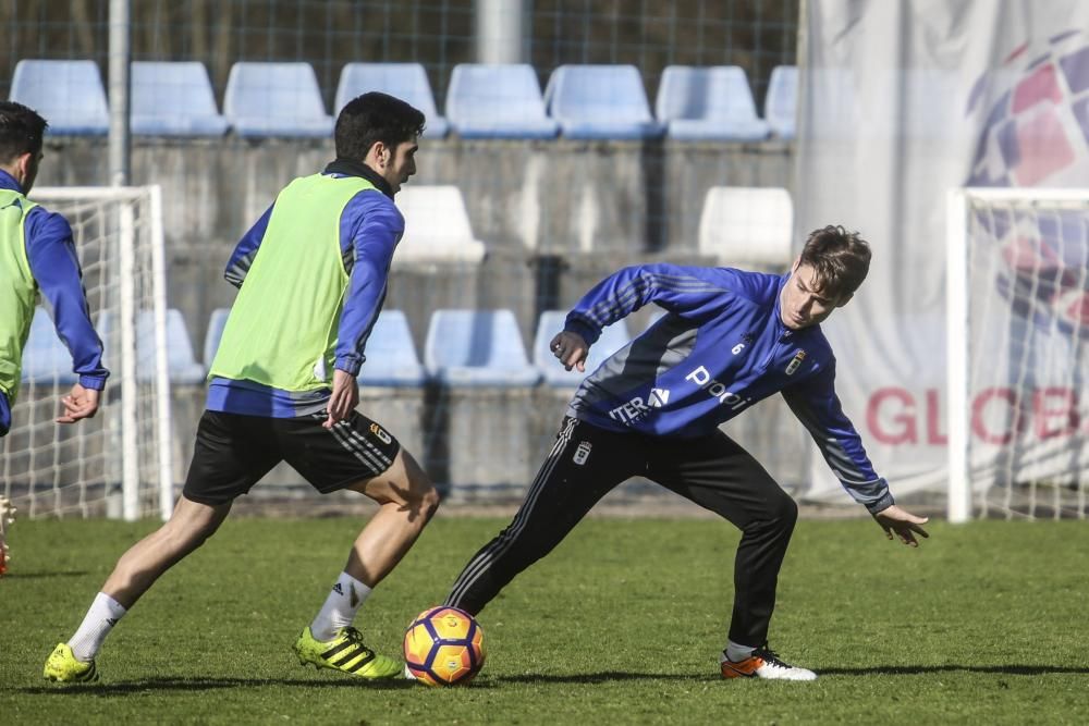 Entrenamiento del Real Oviedo.