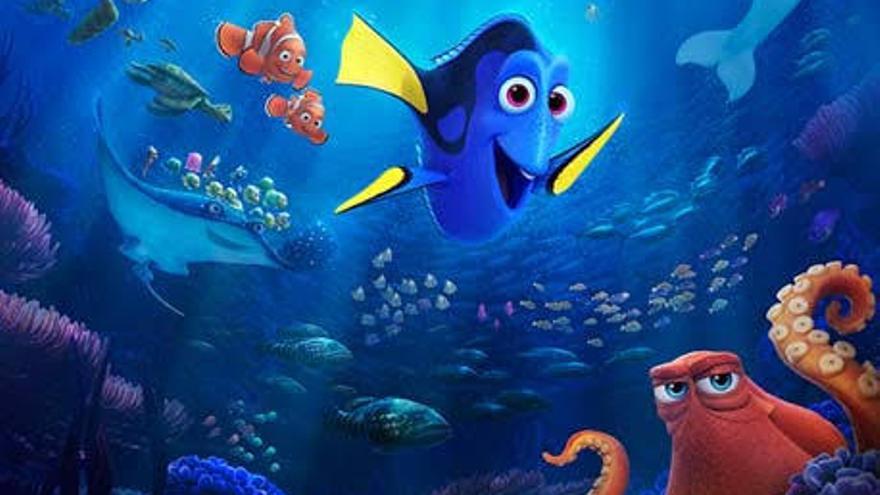 Póster promocional de &#039;Buscando a Dory&#039;.