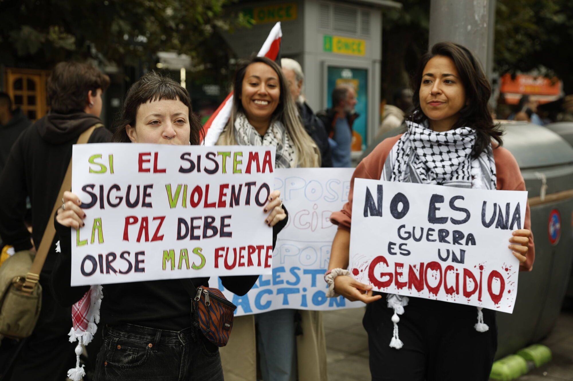 Manifestación a favor de Palestina.