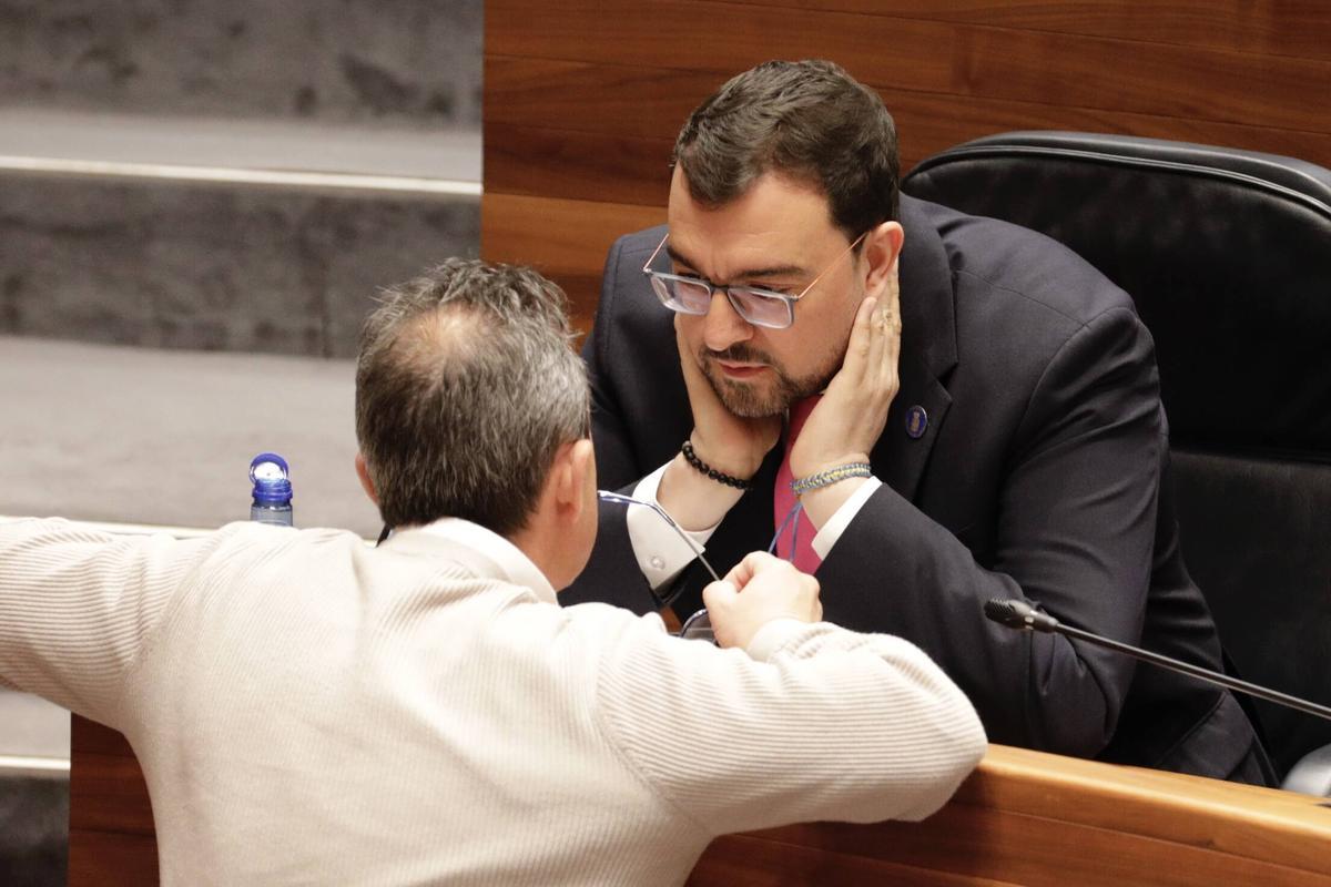 Barbón y Zapico en la Junta, en una imagen de archivo.