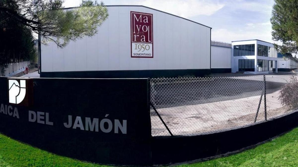 Las instalaciones de Pirenaica del Jamón, ubicadas en el polígono industrial Valle del Cinca de Barbastro.