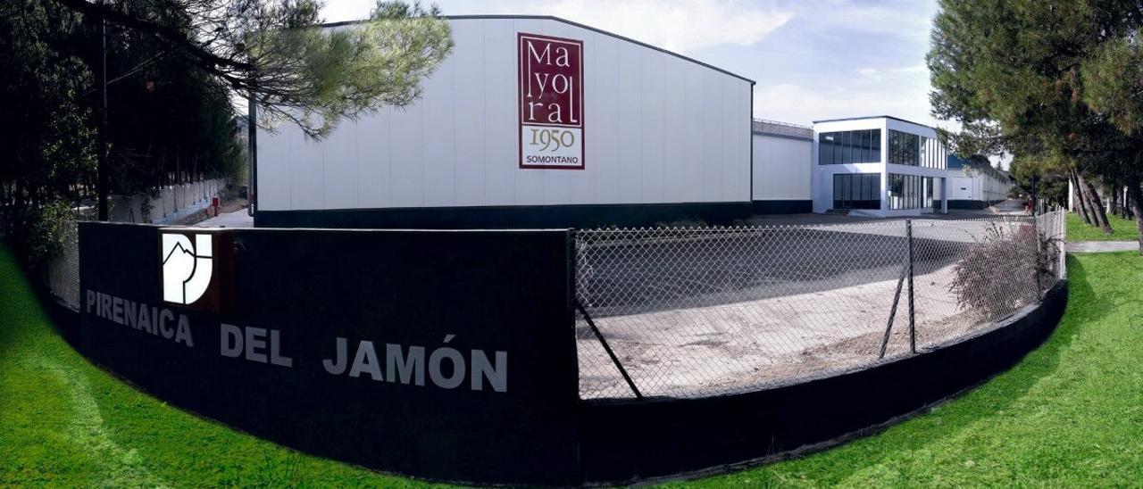 Las instalaciones de Pirenaica del Jamón, ubicadas en el polígono industrial Valle del Cinca de Barbastro.