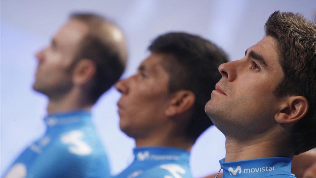 Valverde, Nairo Quintana y Landa, los tres estiletes del Movistar
