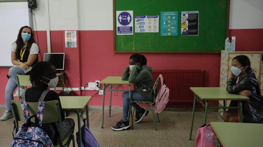 Inicio de curso en el colegio Gabriel Vallseca de Son Gotleu (Palma).