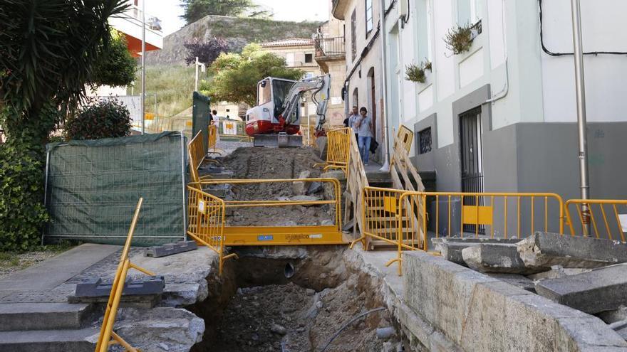 El trazado de las escaleras mecánicas se ha modificado para salvaguardar la galería hallada en los sondeos arqueológicos. Foto: R. Grobas