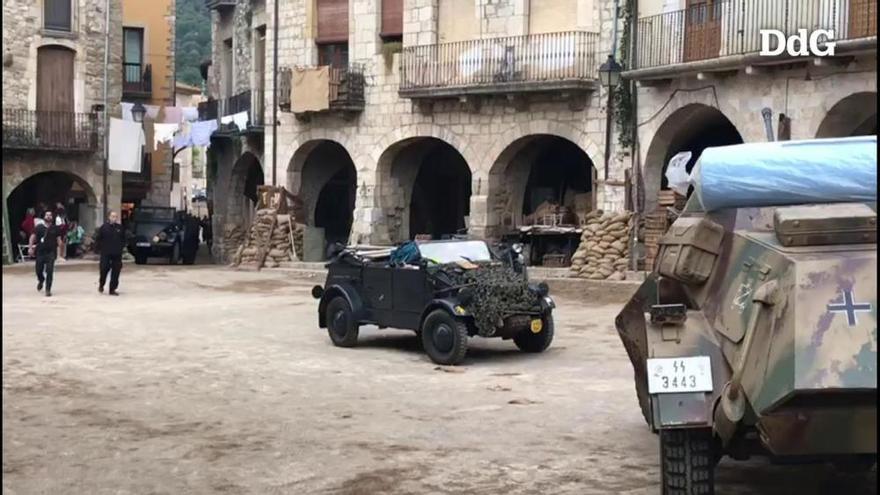 Vídeo: Besalú ens transforma en un poble italià durant la II Guerra Mundial pel rodatge d'una sèrie