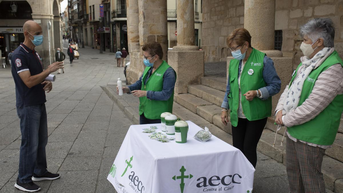 Cuestación de la Asociación contra el Cáncer