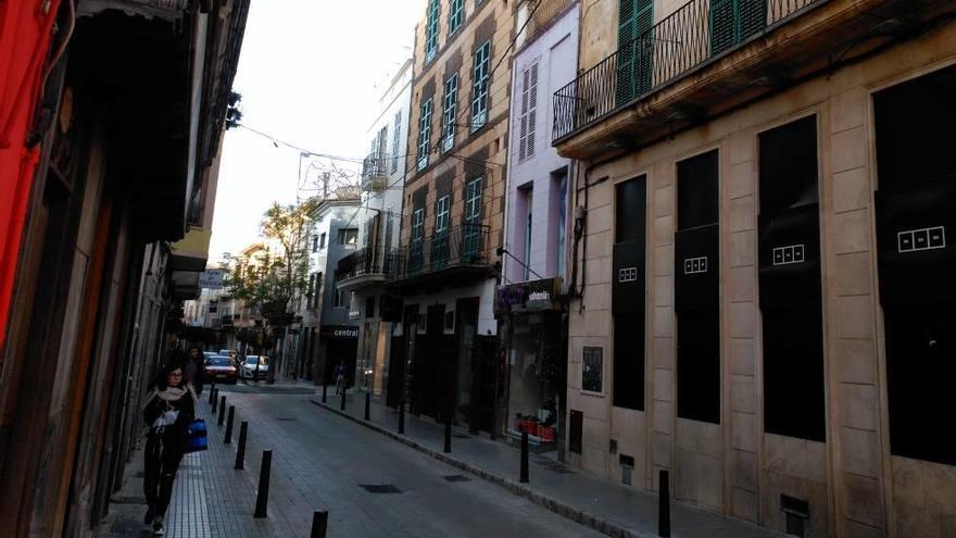 La calle Joan Lliteres, popularmente carrer de Ciutat, vista desde Sa Bassa.