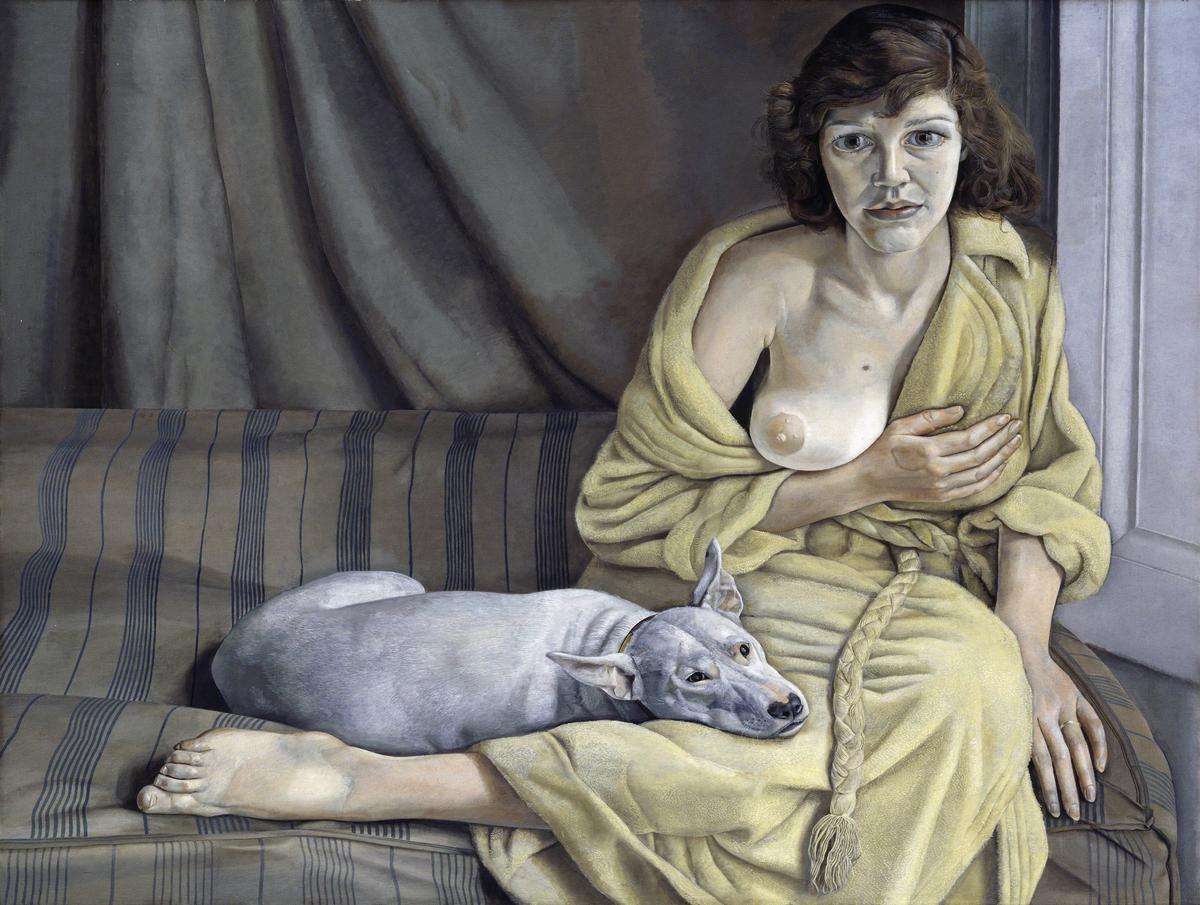 'Girl with a white dog', de Lucien Freud. 