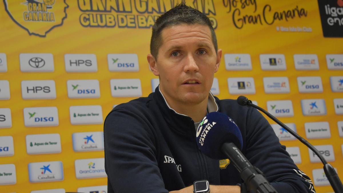 Jaka Lakovic durante la rueda de prensa de esta mañana en el Arena