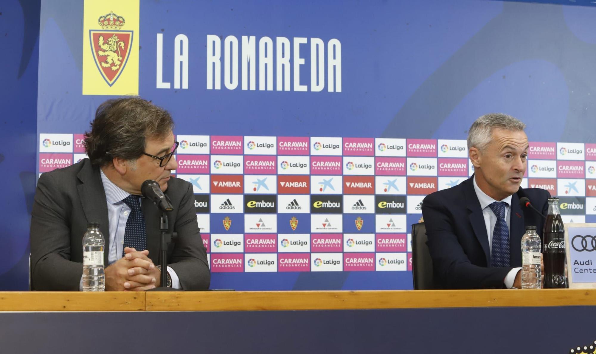 FOTOGALERÍA | Presentación de Fran Escribá como nuevo entrenador del Real Zaragoza