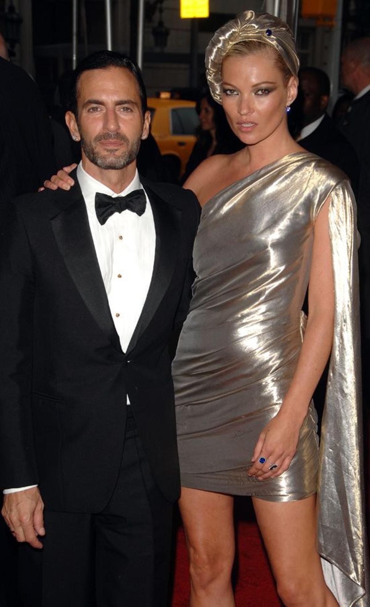 Marc Jabos y Kate Moss en la gala del MET de 2009